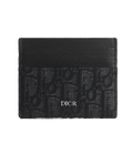 Dior - Black Oblique Jacquard Card Holder