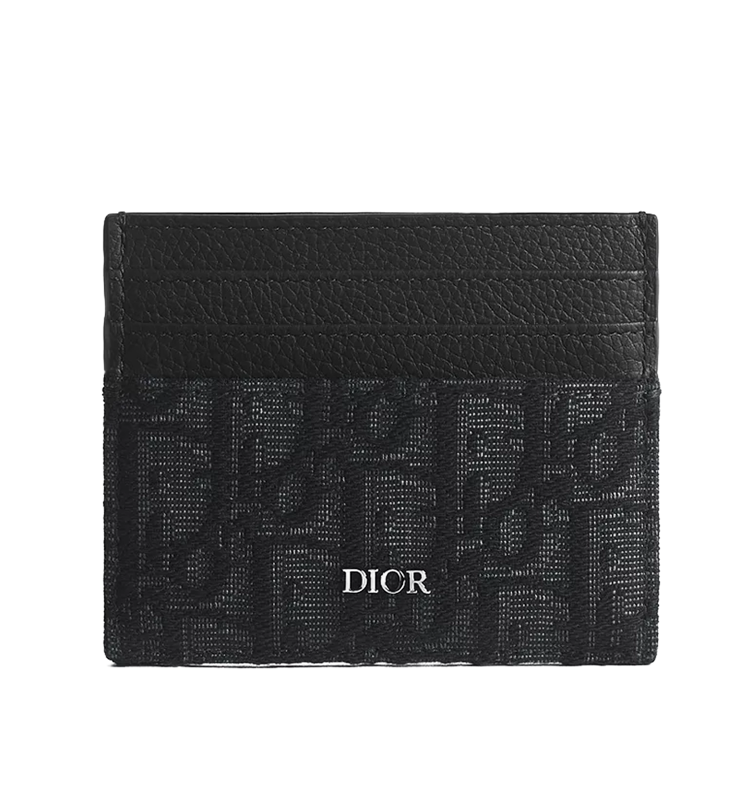 Dior - Black Oblique Jacquard Card Holder