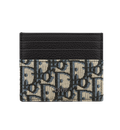 Dior - Beige and Black Dior Oblique Jacquard Card Holder