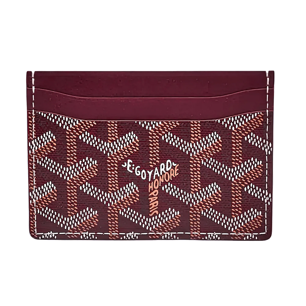 Goyard - Burgundy Victoire Card Holder