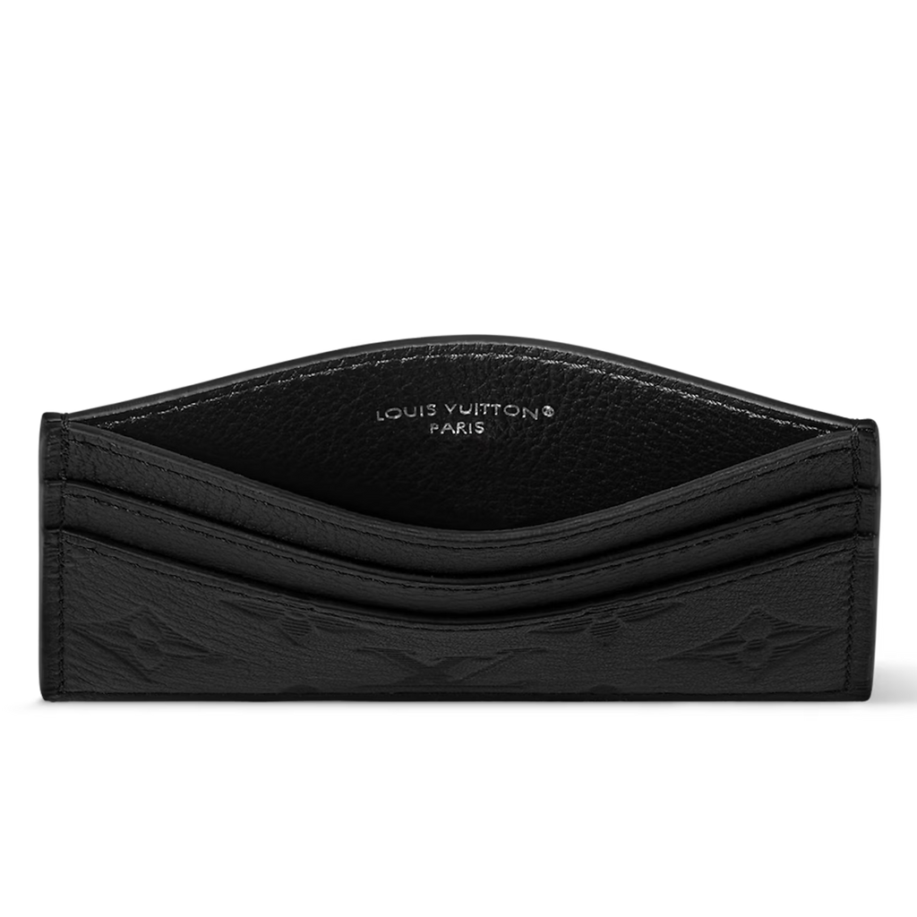Louis Vuitton - Black Embossed Card Holder