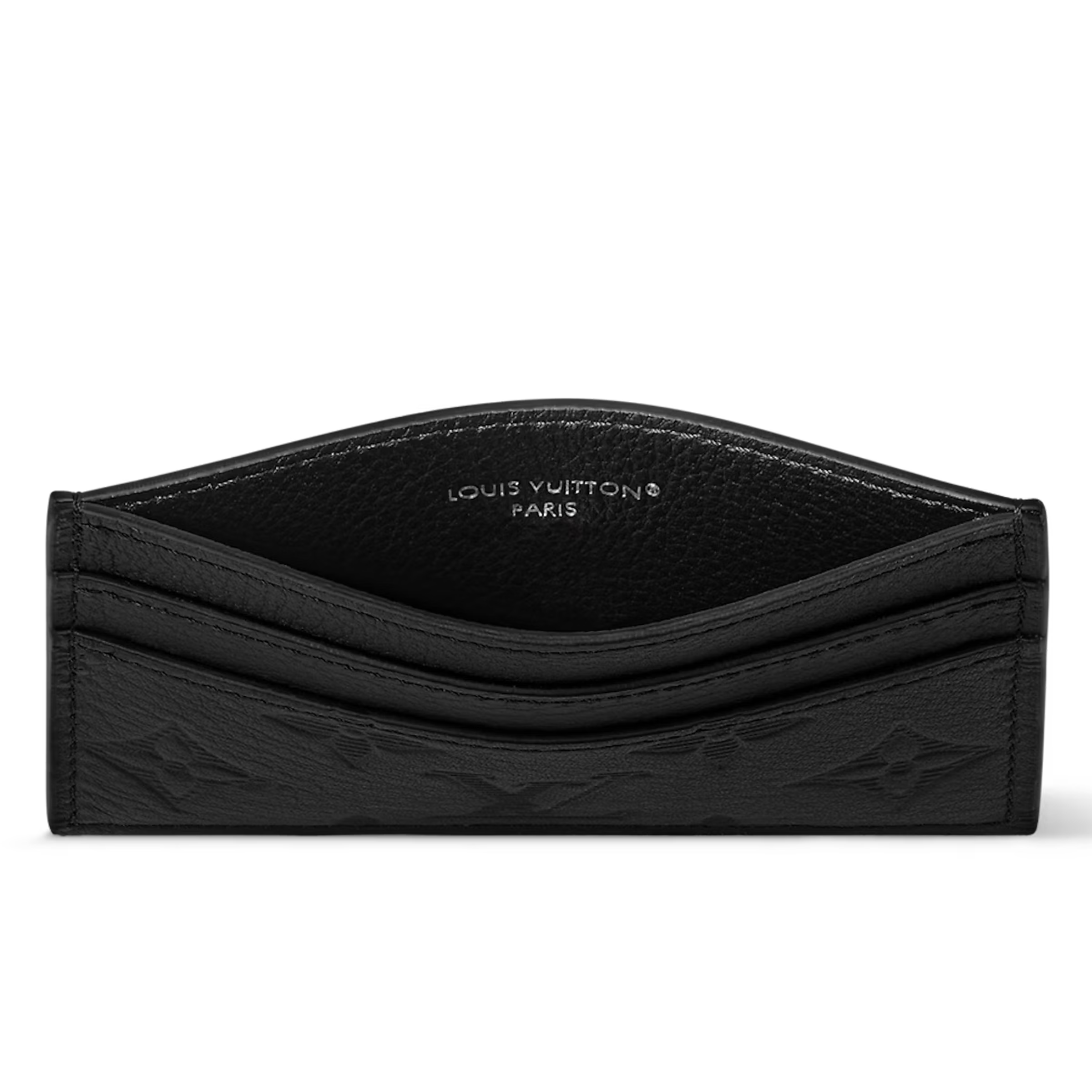 Louis Vuitton - Black Embossed Card Holder
