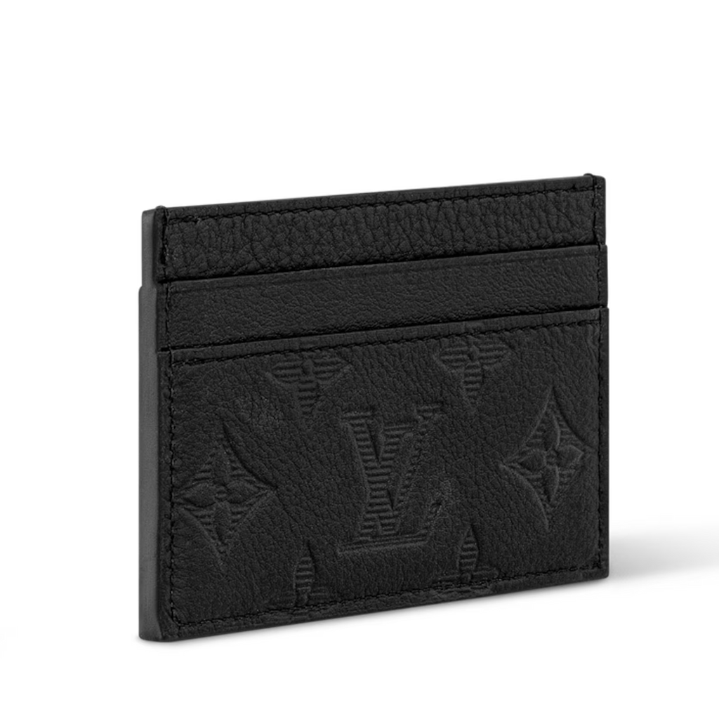 Louis Vuitton - Black Embossed Card Holder