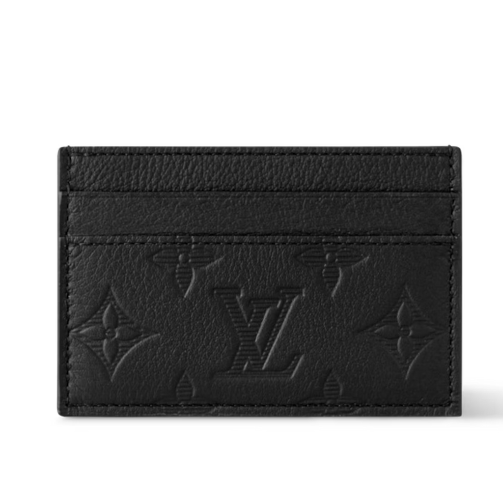 Louis Vuitton - Black Embossed Card Holder