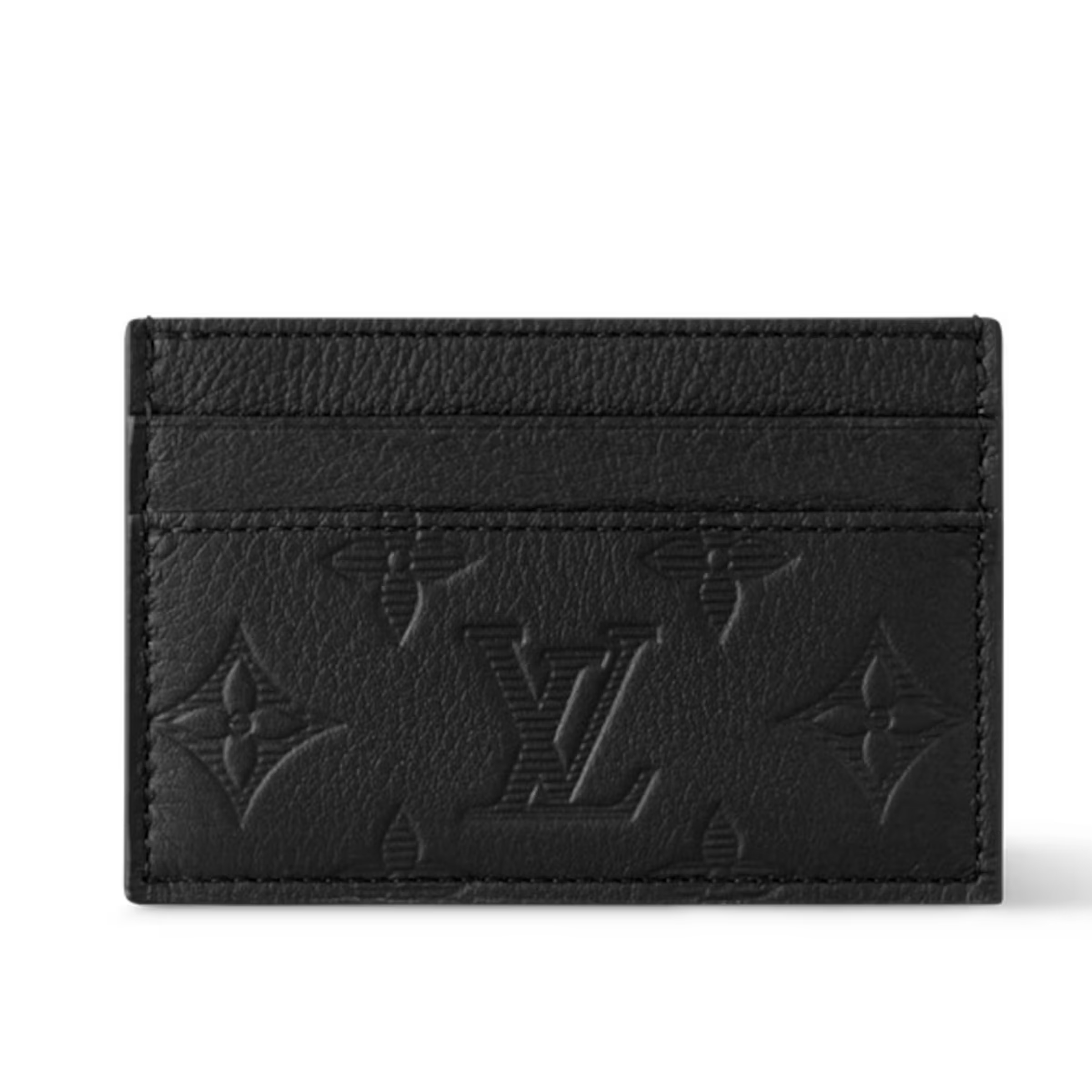 Louis Vuitton - Black Embossed Card Holder